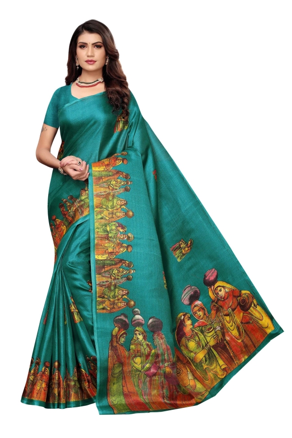 Art Silk 11 Printed Designer Ethnic Wear Art Silk Saree Collection